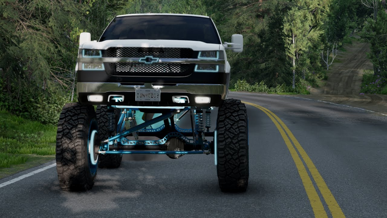 Lifted Trucks BeamNG: Conquering Virtual Terrains with Custom Rigging