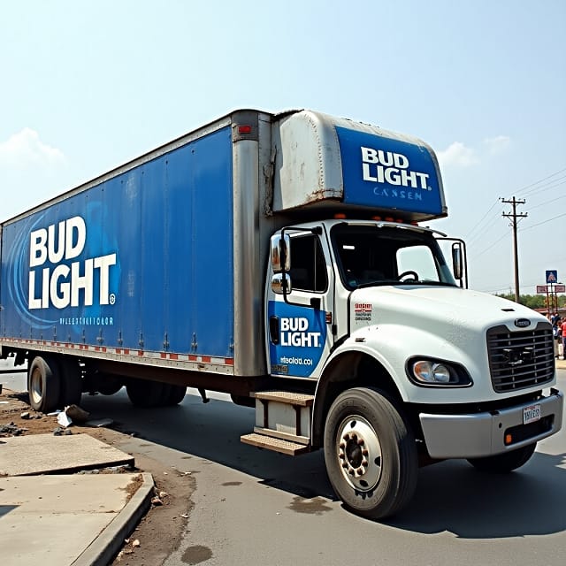 Bud Light Truck Crash