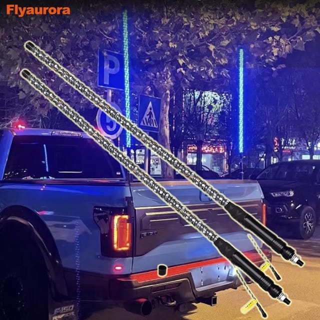 Whip Lights on Truck